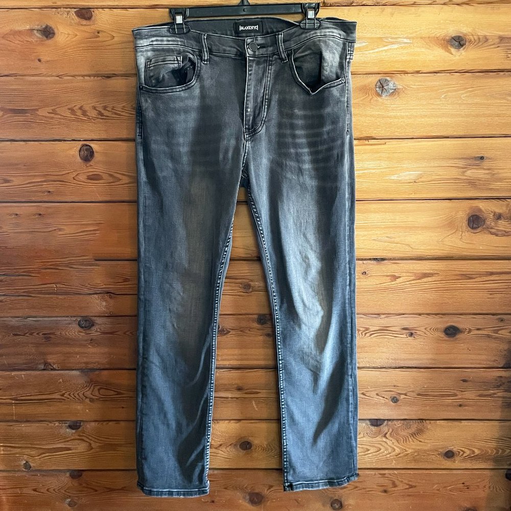 Blank NYC Dark Gray Wooster Slim Fit Jeans